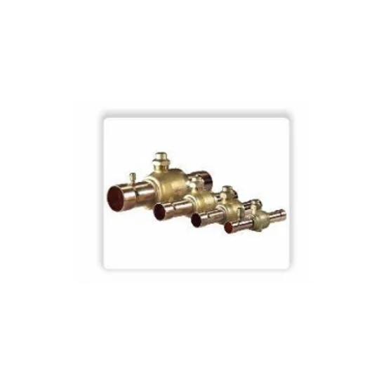 Refrigeration ball valve for system isolation