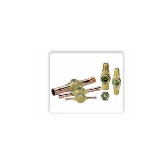 Refrigeration sight glass for refrigerant circuit inspection