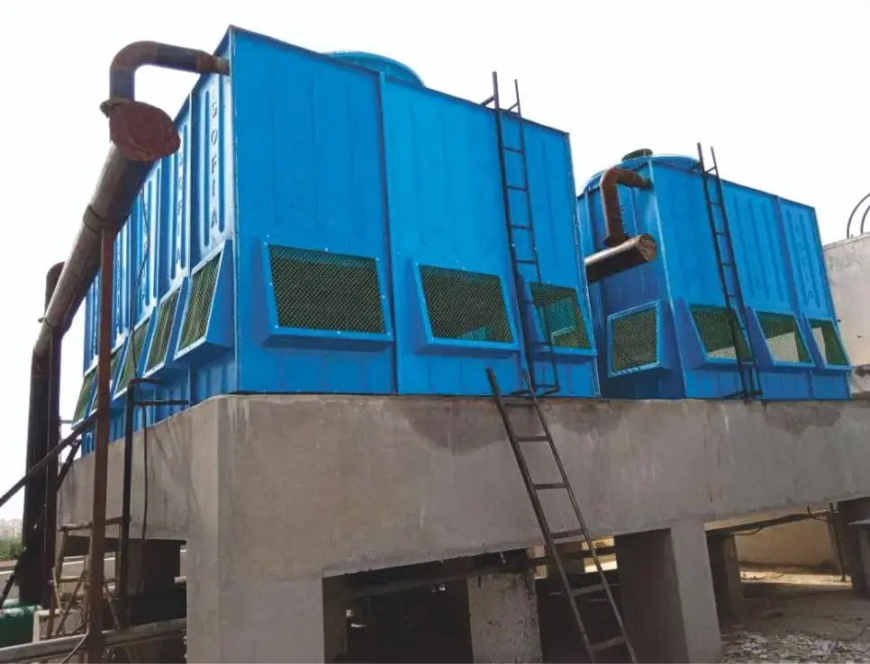 Cooling tower equipment for HVAC and industrial cooling applications