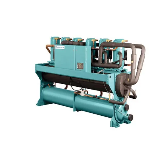 Water-cooled scroll chiller for central HVAC systems