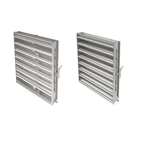 Ventilation louver for fresh-air intake and exhaust