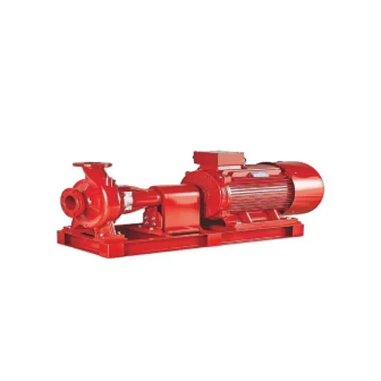 Electrical fire pump used to supply water pressure for a fire protection network