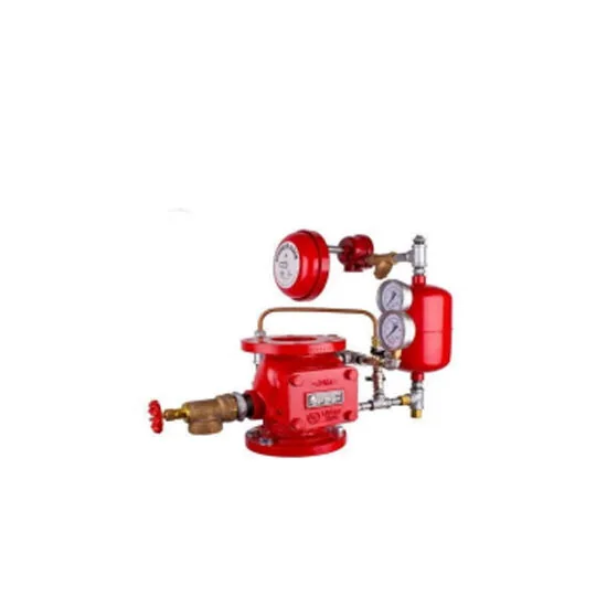 Fire alarm check valve component used within a fire protection water system