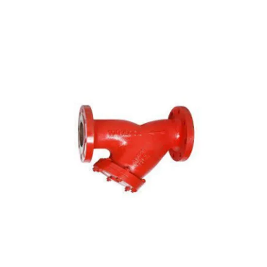 Y-strainer used to help remove debris from water entering fire protection equipment