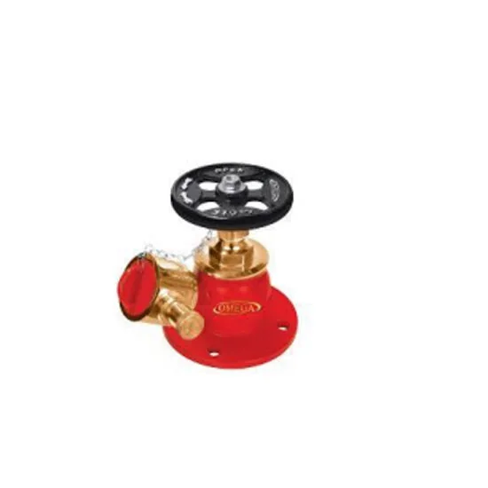 Landing valve installed as an outlet within a fire hydrant system