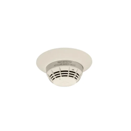 Heat detector used for fire detection in areas where temperature response is appropriate